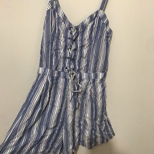 Hollister stripped romper